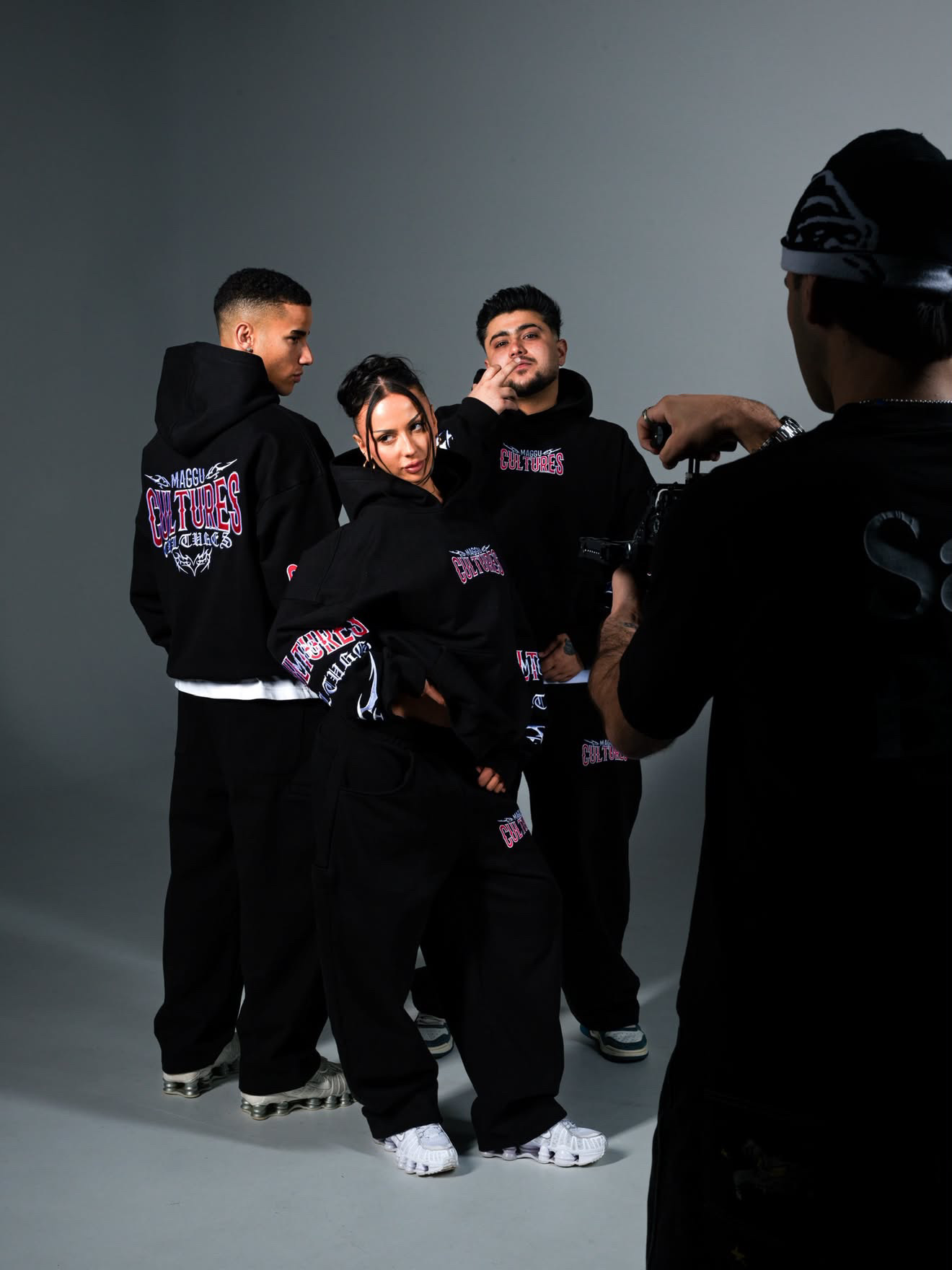 Behind the scenes studio shoot